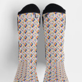Colorful patterned socks with geometric designs ソックス (上部)