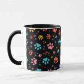 Colorful Paw Prints  マグカップ (左)