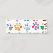 Colorful Paws スキニー名刺 (裏面)