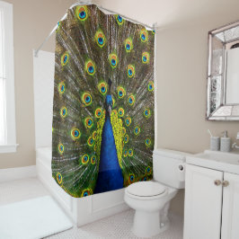 Colorful peacock シャワーカーテン