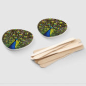 Colorful peacock ハンドファン (組立なし)