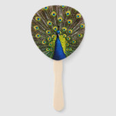 Colorful peacock ハンドファン (正面)