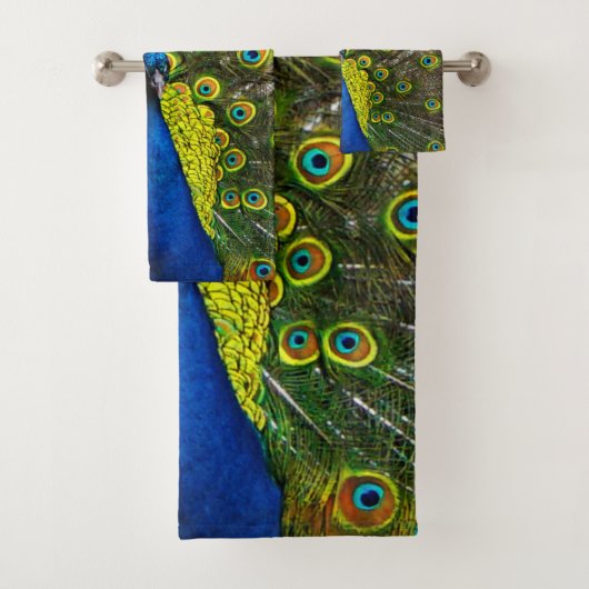 Colorful peacock バスタオルセット (インサイチュ)