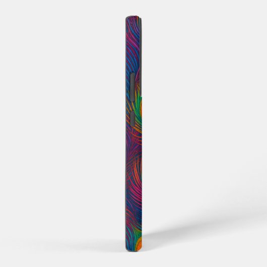 Colorful Peacock Feathers Samsung Galaxyケース (右側面)