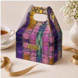 Colorful Pebble Mosaic Multicolor Stone Purple フェイバーボックス