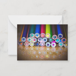 Colorful Pencil Art Photography Note Card ノートカード