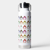 Colorful Penguin Pattern Fun Whimsical Cute Animal ウォーターボトル (正面)