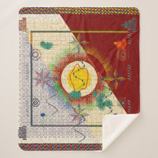 Colorful Persian Carpet mandala pattern  シェルパブランケット