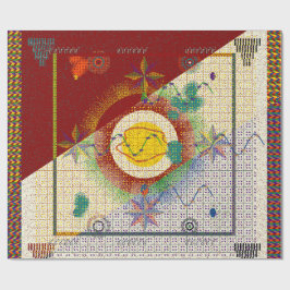 Colorful Persian Carpet mandala pattern  ラッピングペーパー