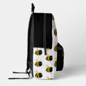 Colorful personalized backpack, kids cute bee プリントバックパック (左)