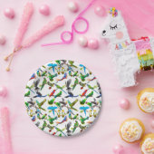 Colorful Pet Parrots ペーパープレート (パーティー)