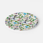 Colorful Pet Parrots ペーパープレート (アングル)