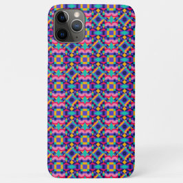 Colorful phone case featuring a vibrant geometric  iPhone 11 pro maxケース