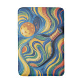 - Colorful Pickleball Paddle And Ball  バスマット (正面縦)