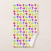 Colorful, Pickleball Paddles, Yellow Pickleball バスタオルセット (ハンドタオル)