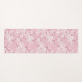 Colorful Pink Floral Cherry Blossom Pattern  ヨガマット (正面(横))