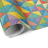 Colorful Pinwheel Quilt Design ラッピングペーパー (ロールコーナー)