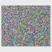 Colorful Pixel Squares Background Pattern ラッピングペーパー (フラット)