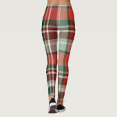 Colorful Plaid Christmas Leggings for Women レギンス (裏面)