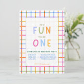 Colorful, Playful It's Fun to be ONE birthday 招待状 (スタンド正面)