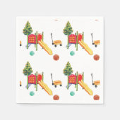 Colorful Playground Birthday Party スタンダードカクテルナプキン (正面)