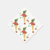 Colorful Playground Birthday Party スタンダードカクテルナプキン (角)