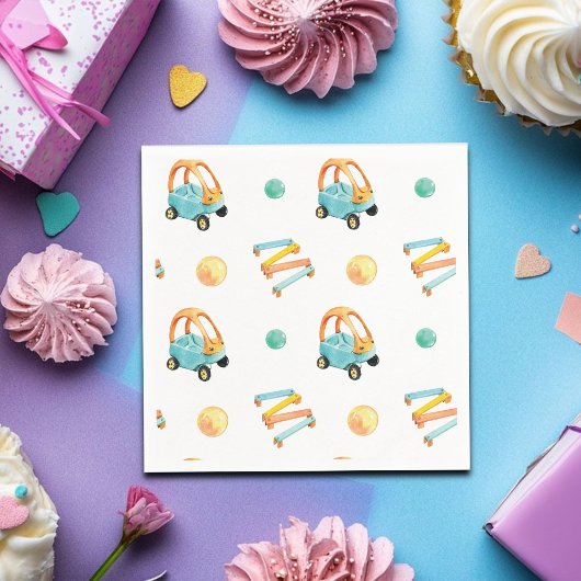 Colorful Playground Birthday Party スタンダードカクテルナプキン