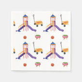 Colorful Playground Birthday Party スタンダードカクテルナプキン (正面)