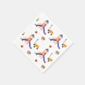 Colorful Playground Birthday Party スタンダードカクテルナプキン (角)
