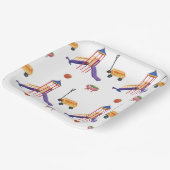 Colorful Playground Birthday Party ペーパープレート (傾斜あり)