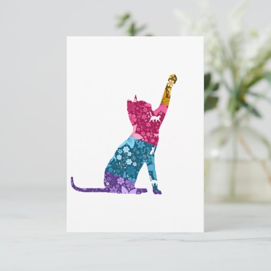 Colorful Playing Cat 招待状 (スタンド正面)