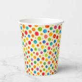 Colorful Polka Dots Paper Cup. 紙コップ (裏面)