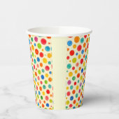 Colorful Polka Dots Paper Cup. 紙コップ (左)