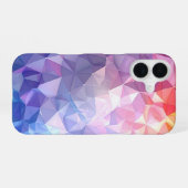 Colorful Polygon Gradient Abstract Design iPhone 16ケース (裏面横)