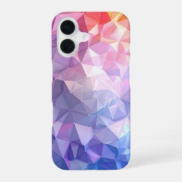 Colorful Polygon Gradient Abstract Design iPhone 16ケース