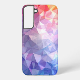 Colorful Polygon Gradient Abstract Design Samsung Galaxy S22+ケース