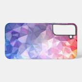 Colorful Polygon Gradient Abstract Design Samsung Galaxyケース (裏面横)
