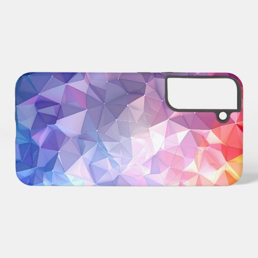Colorful Polygon Gradient Abstract Design Samsung Galaxyケース (裏面横)