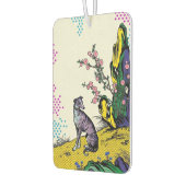 Colorful Pop Art Greyhound Asian Nature カーエアーフレッシュナー (左)