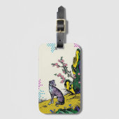 Colorful Pop Art Greyhound Asian Nature ラゲッジタグ (正面縦)