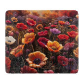 Colorful Poppies カッティングボード (正面)