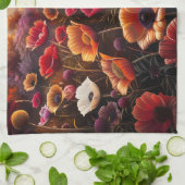 Colorful Poppies キッチンタオル (折り畳み)