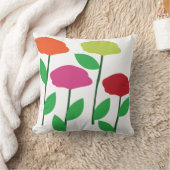 Colorful Poppy Flowers Floral クッション (ブランケット)