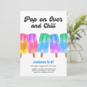 Colorful Popsicle Summer 5th Birthday 招待状 (スタンド正面)