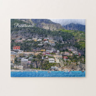 Colorful Positano village on Amalfi Coast Italy ジグソーパズル