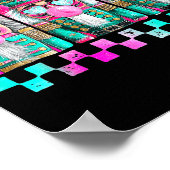 Colorful Preppy Nutcracker Design For Christmas Lo ポスター (角)