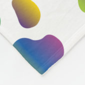 Colorful prismatic rainbow animal フリースブランケット (角)