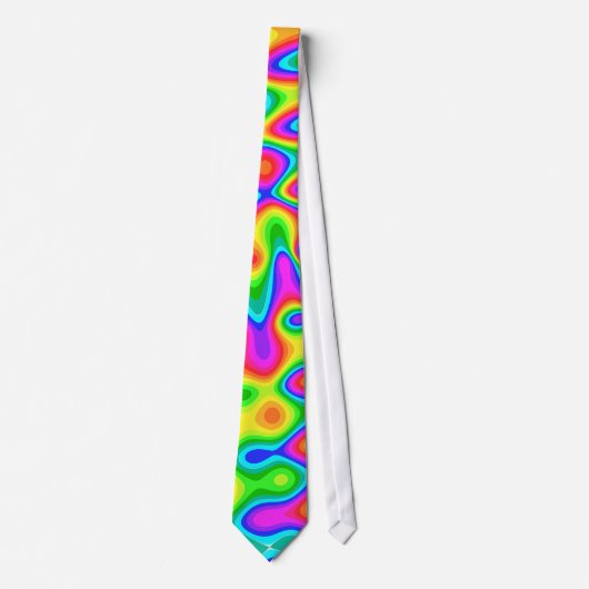 Colorful Psychedelic Neck Tie ネクタイ (正面)