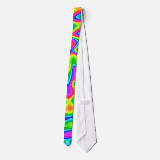 Colorful Psychedelic Neck Tie ネクタイ (裏面)
