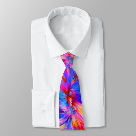 Colorful Psychedelic Tie-Dye neck tie ネクタイ (タイ)